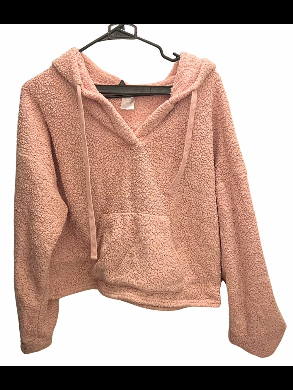 Cozy Sherpa Hoodie - Blush Pink Hoodie Sweatshirt